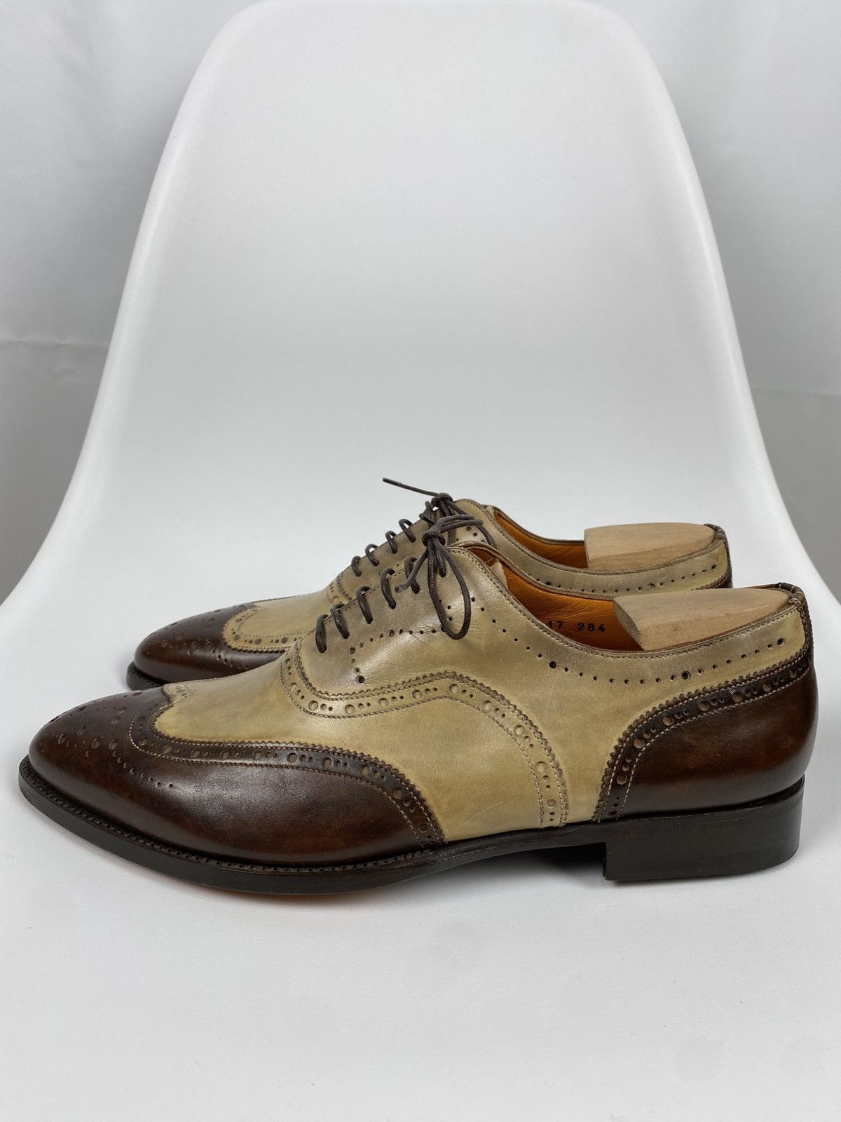 Santoni Santoni Hand Made Fatte A Mano Wingtip Leather Shoes EU7,5 Size US 8.5 / EU 41-42 - 4 Thumbnail