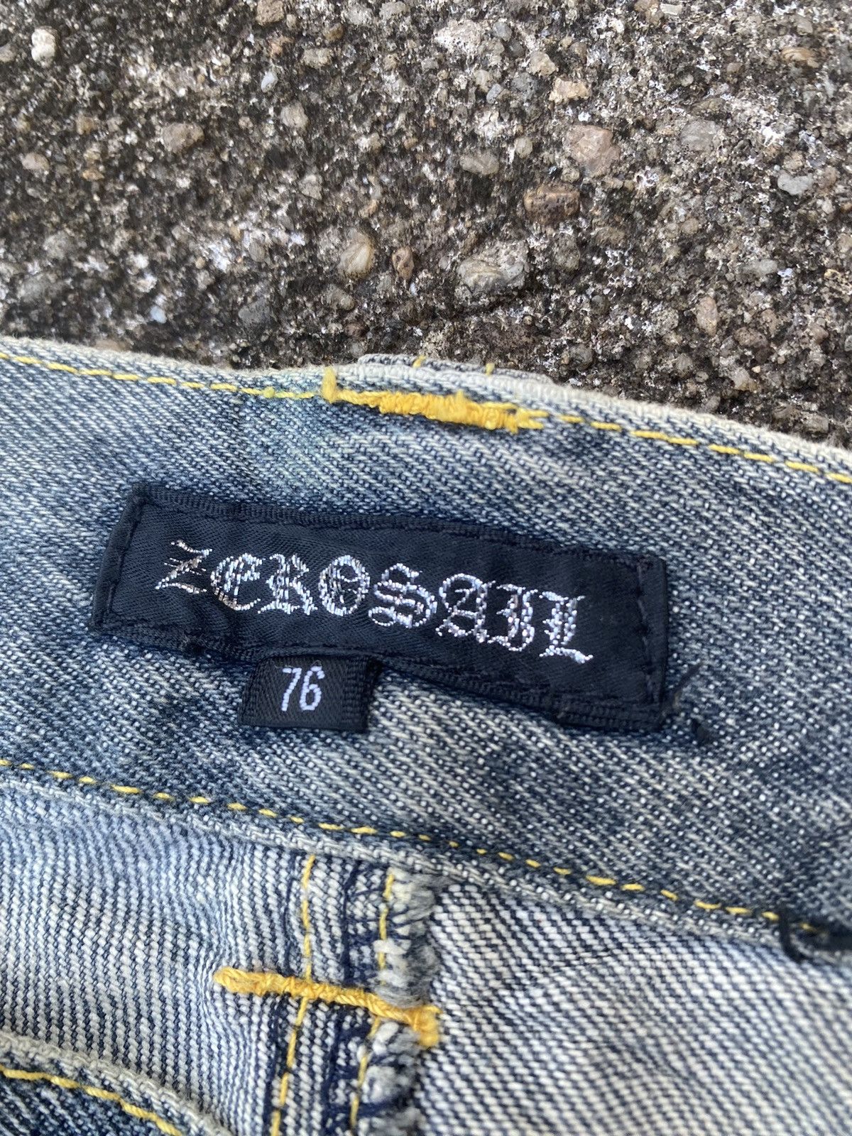 Japanese Brand Zerosail distressed tactical jeans ripped knee punk style Size US 30 / EU 46 - 7 Thumbnail