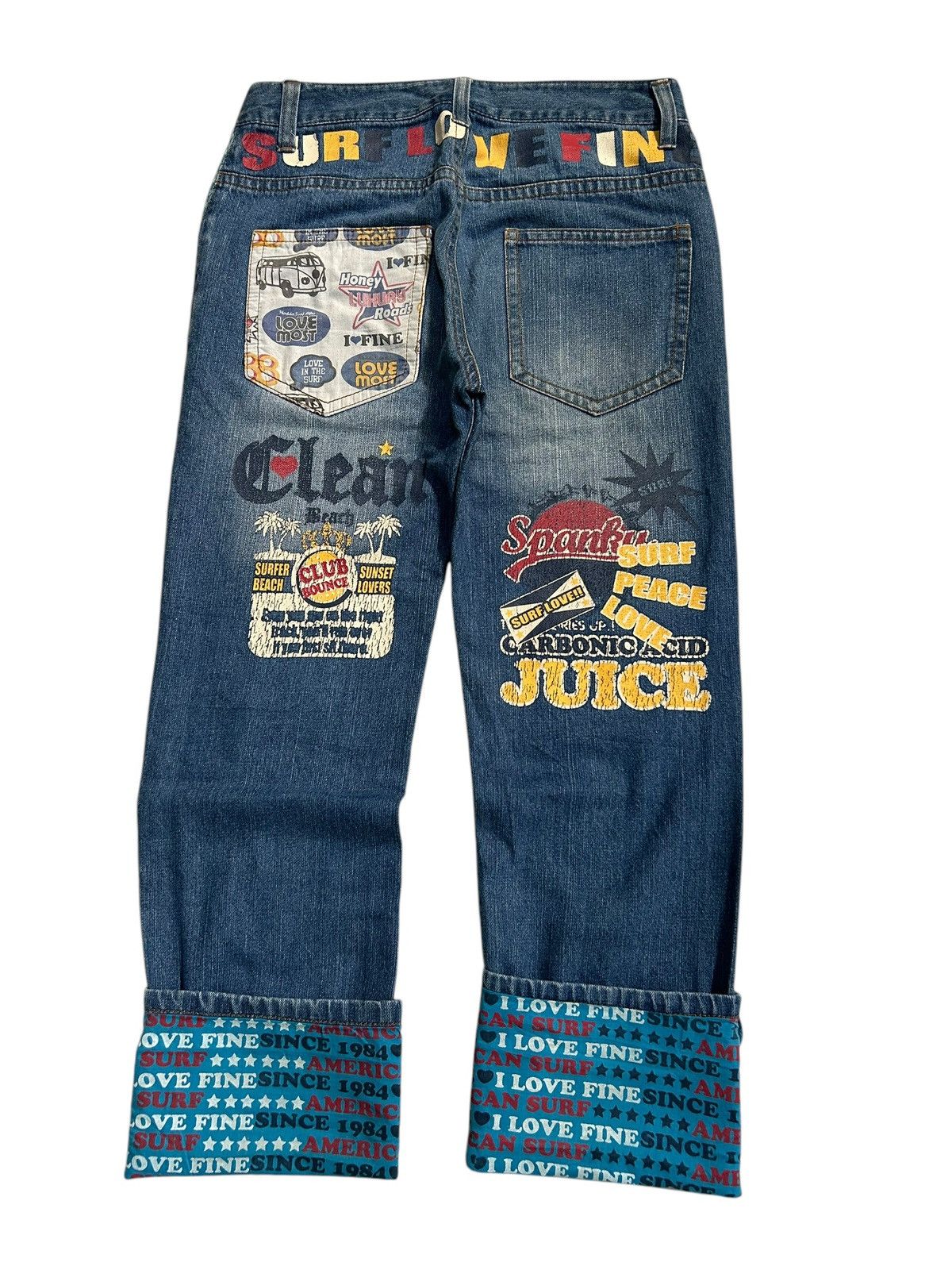 Japanese Brand × Kapital × Vintage SURF AND LOVE Vintage Design Denim Jeans Size US 32 / EU 48 - 6 Thumbnail