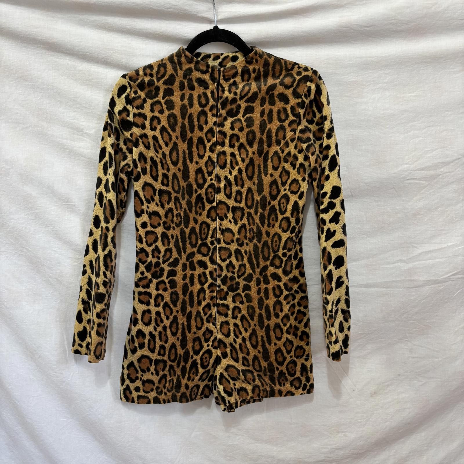 Other Vtg leopard print hot pants disco romper Size ONE SIZE - 1 Thumbnail