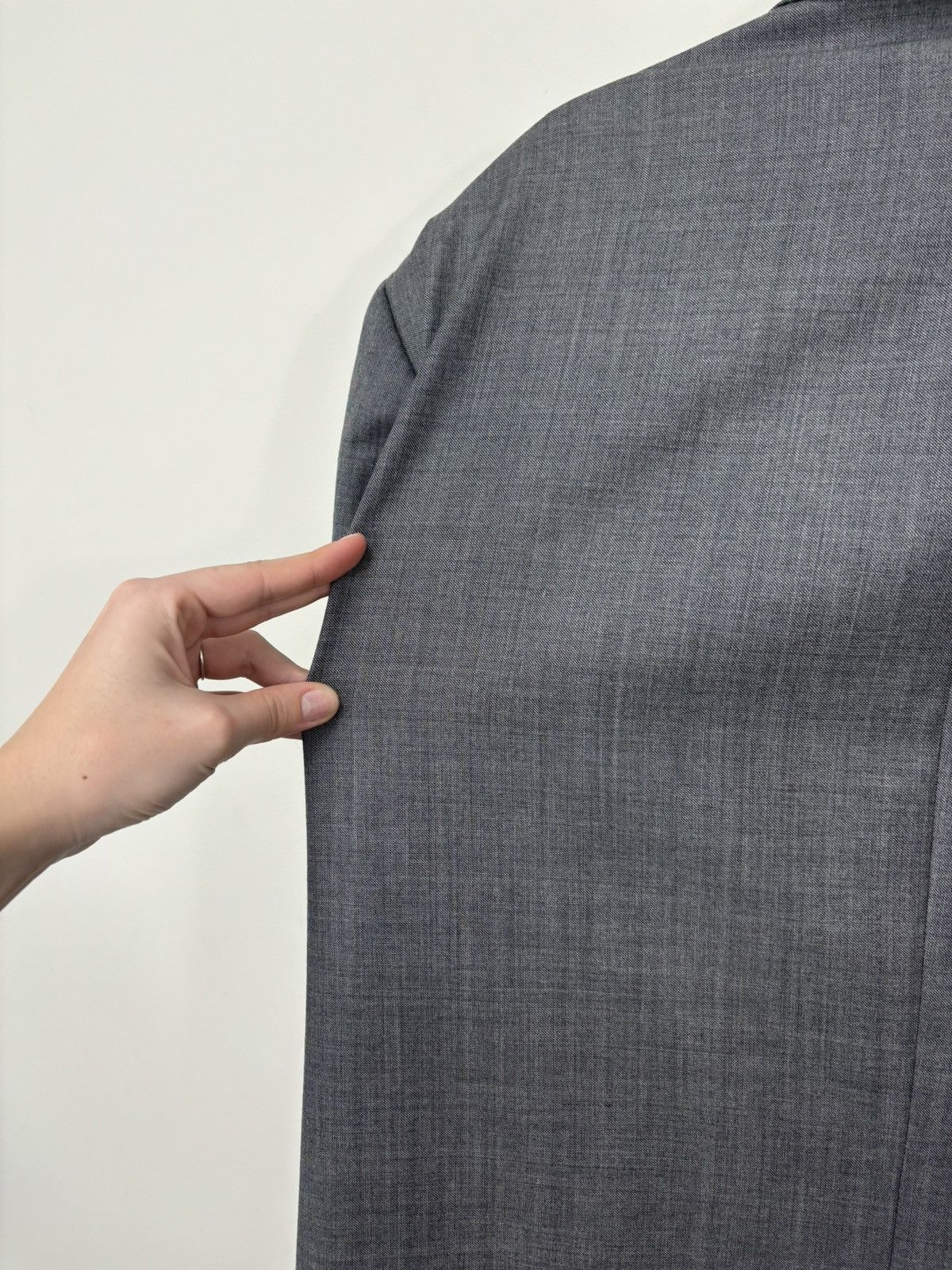 Ermenegildo Zegna Ermenegildo Zegna Su Misura Fit Rom Gray Formal Wool Suit Size 54L - 17 Thumbnail