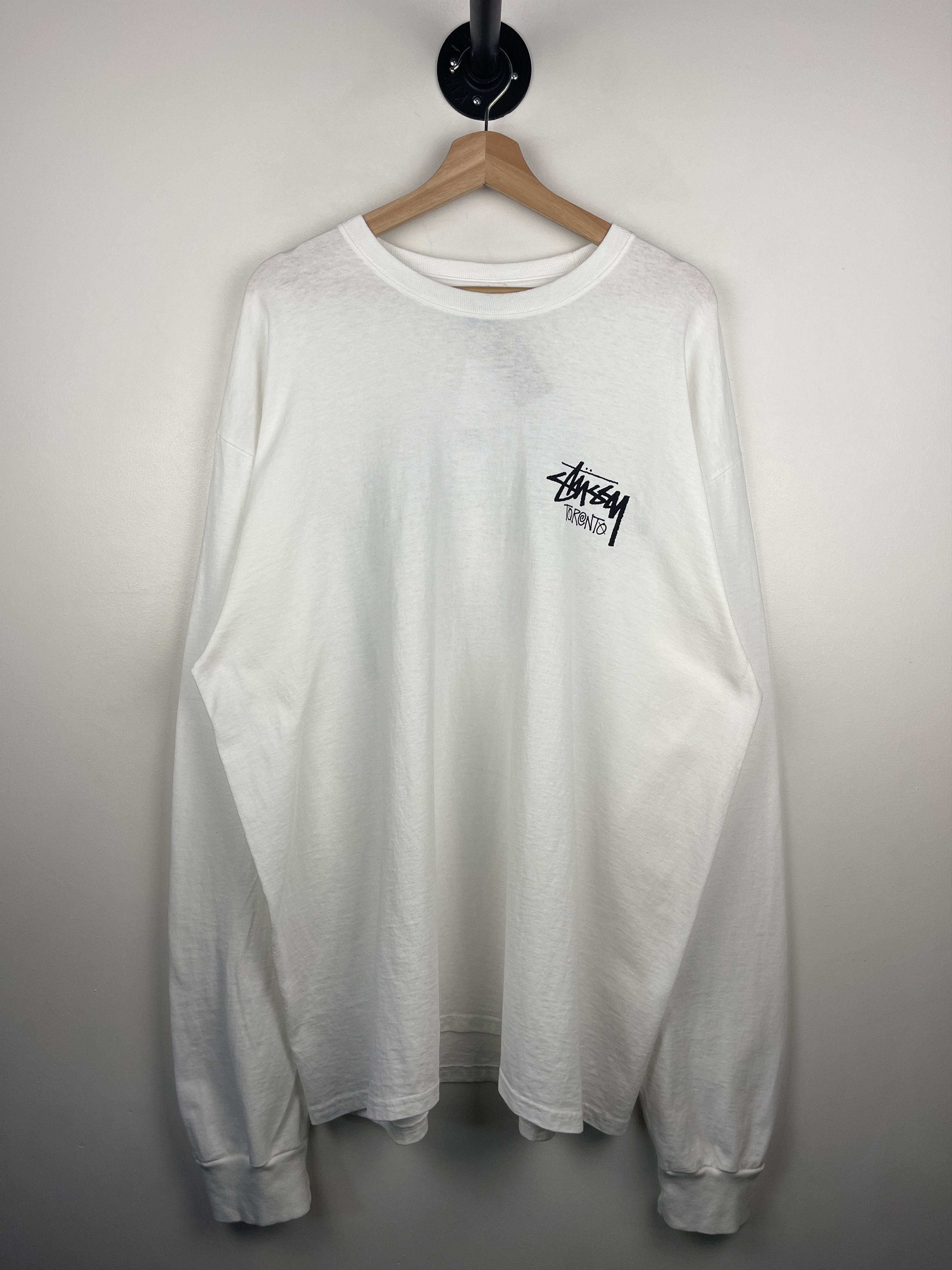 Stussy Stussy Stock Toronto White Long Sleeve Size US XXL / EU 58 / 5 - 2 Thumbnail