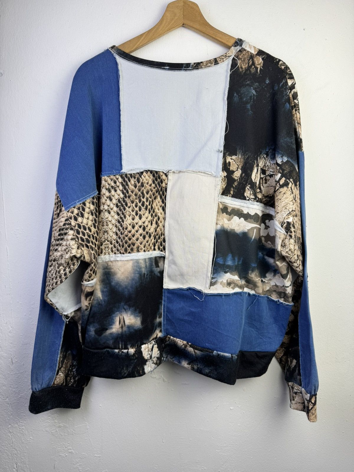 Zara Zara Colorblock Patchwork Denim Animal Print Oversized Size L / US 10 / IT 46 - 6 Thumbnail