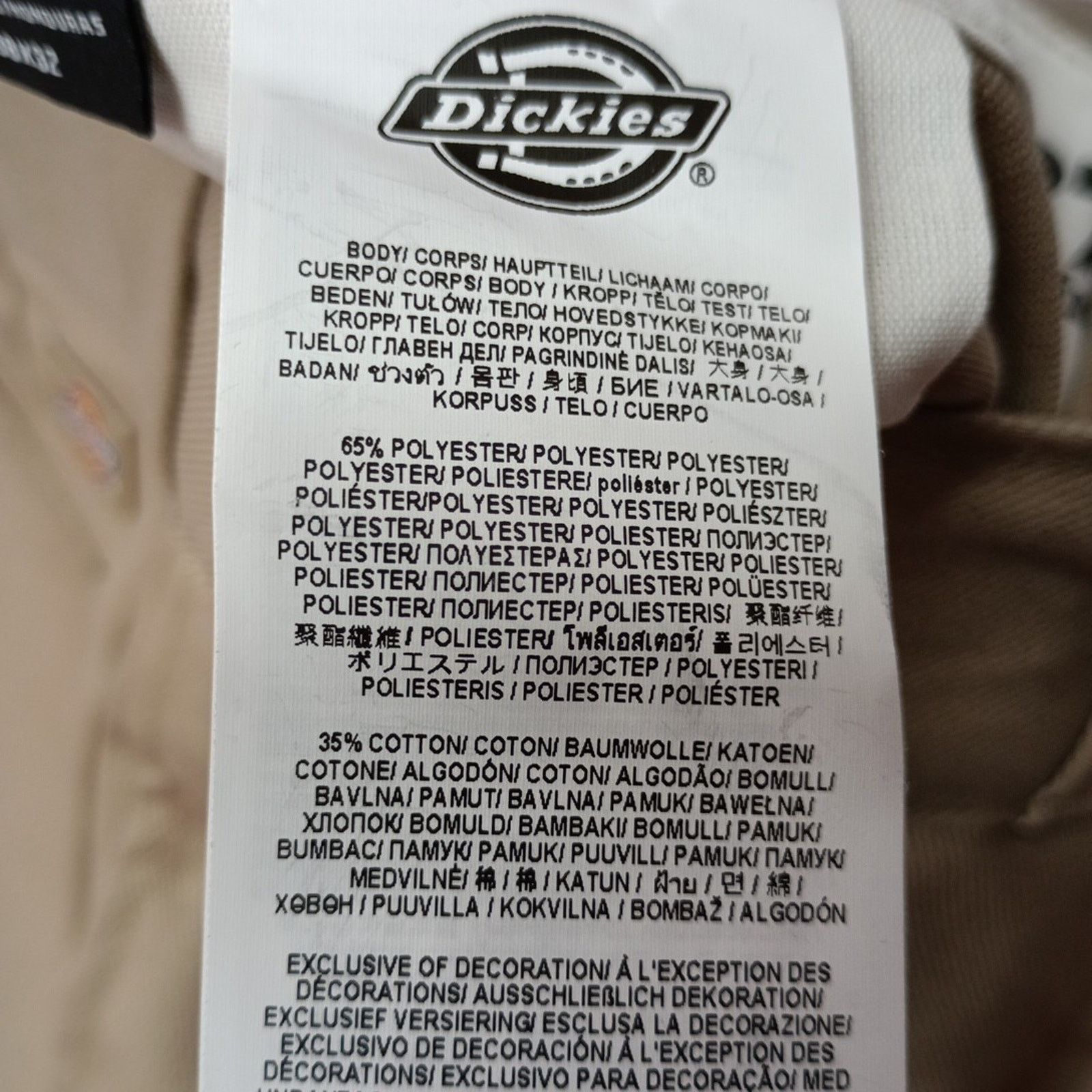 Dickies Dickies 874 Work Pants Men's 38x32 Khaki Flex Original Fit Size US 38 / EU 54 - 5 Thumbnail