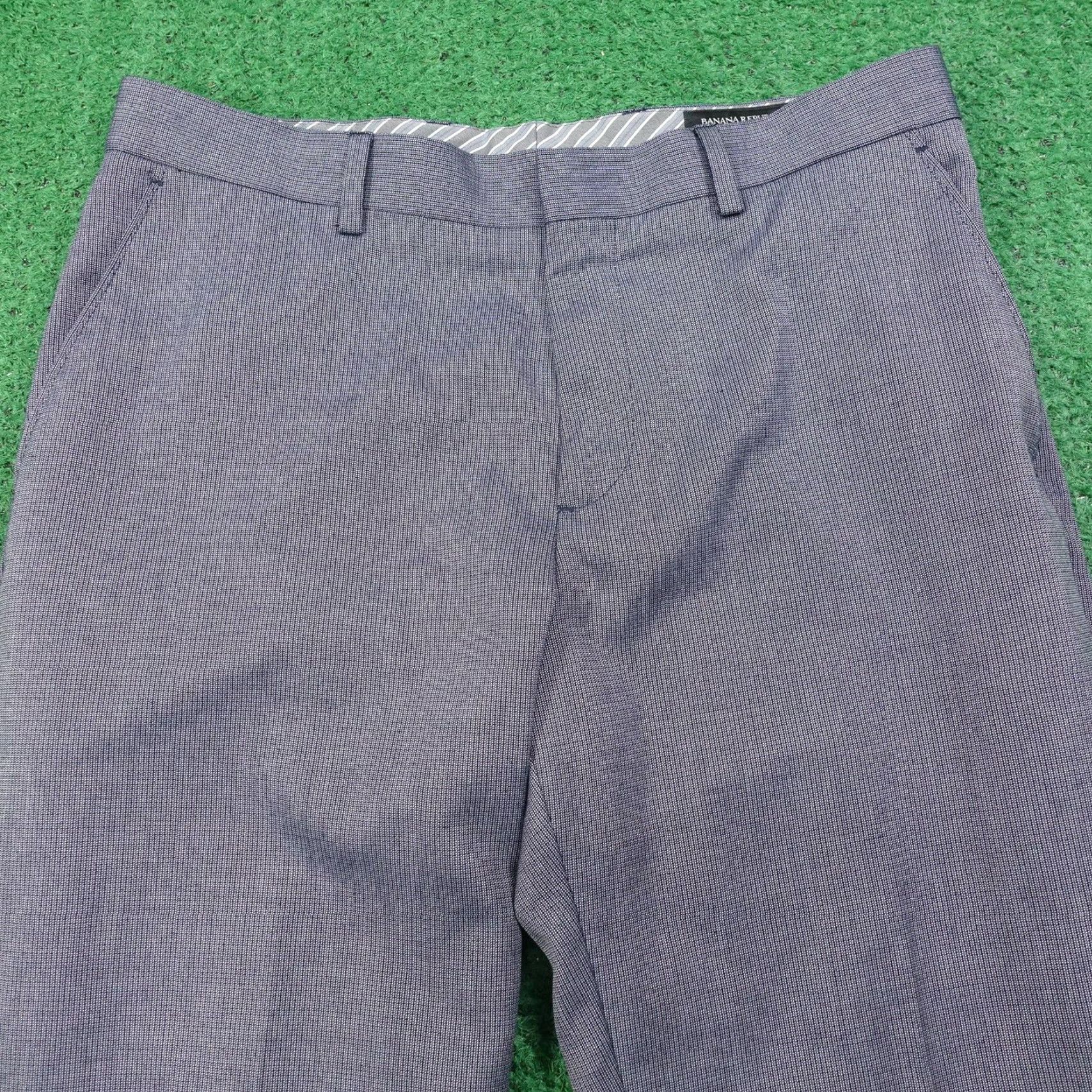 Banana Republic Banana Republic Pants 31x30 Gray Tailored Fit Dress Office Mens Size US 31 - 2 Thumbnail