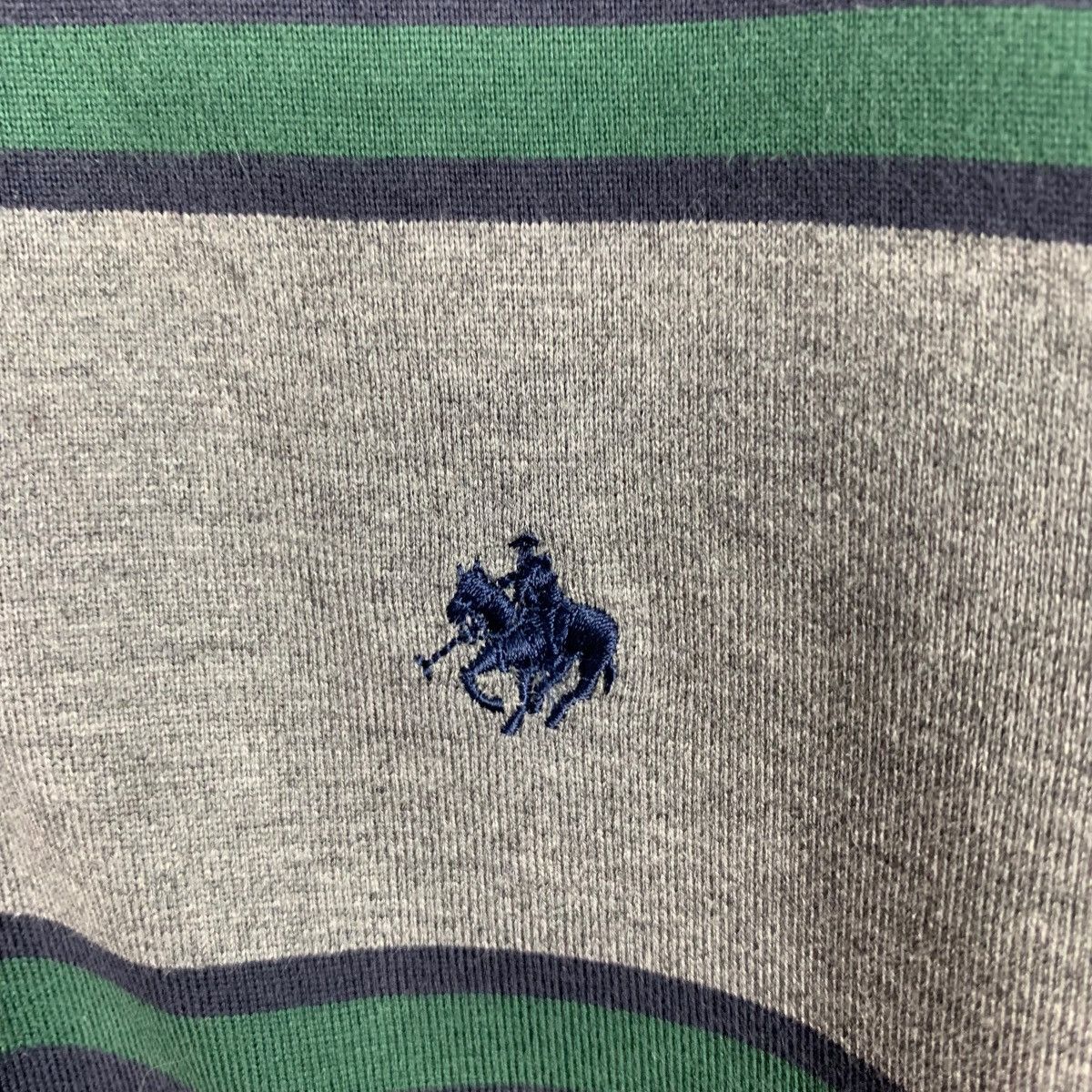 Japanese Brand POLO BRITISH Striped Long Sleeve Polo Shirt #2610-C117 Size US M / EU 48-50 / 2 - 11 Thumbnail