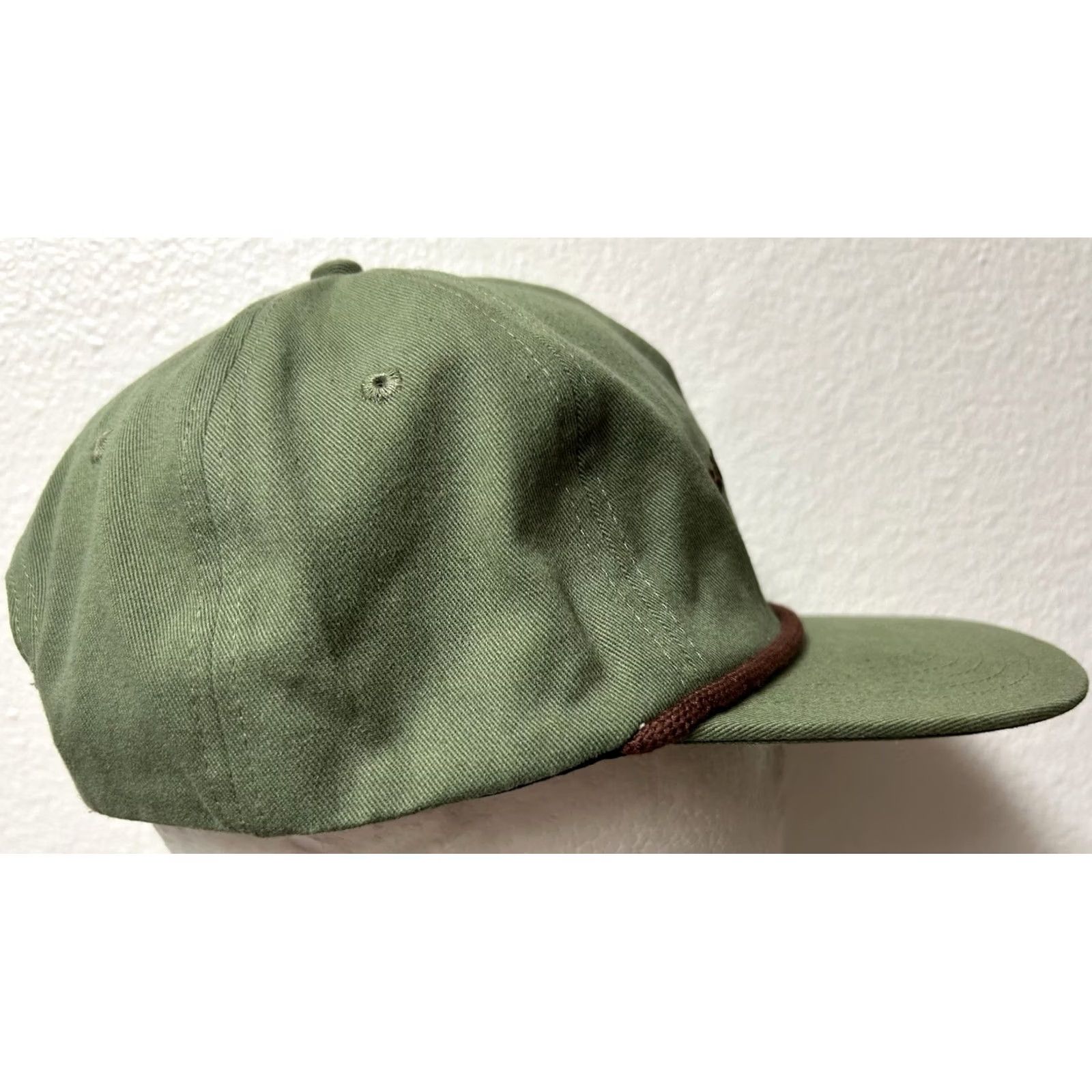 Vintage VINTAGE Backcountry Gear And Apparel SnapBack Rope Hat Fly Fishing Adventure Hat Unisex Adults One Size Green Snapback Fish Hat Womens? Size ONE SIZE - 3 Thumbnail