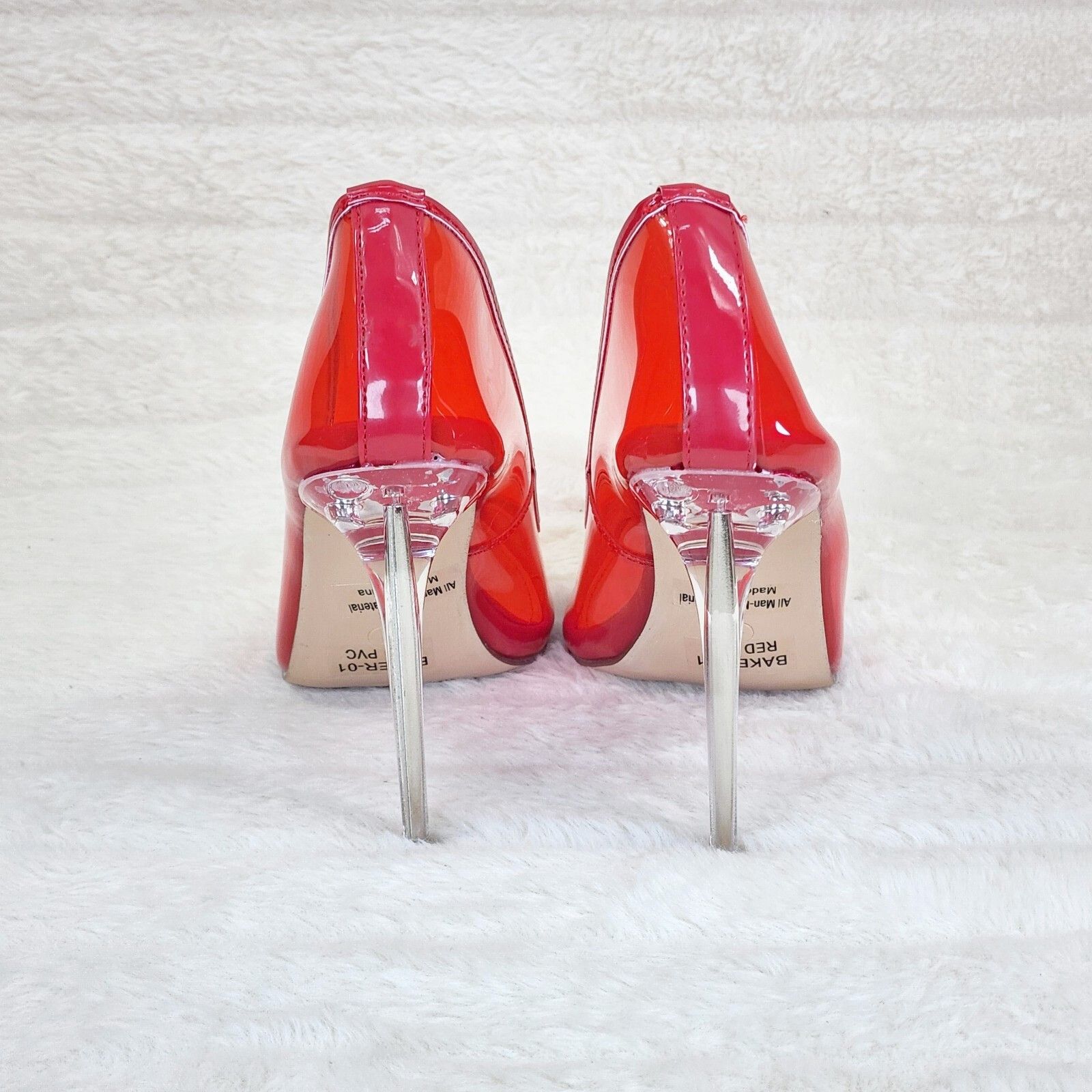 Other PVC Jelly Translucent High Heel Pointy Toe Stiletto Pumps Sh Size US 7.5 / IT 37.5 - 5 Thumbnail