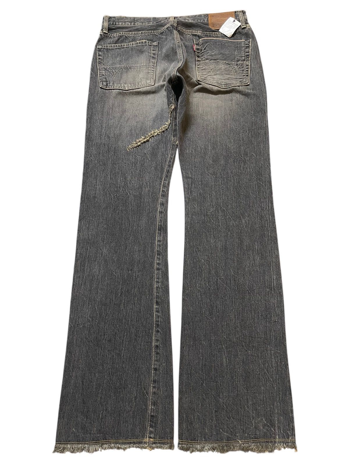 Edwin 💥Deadstock💥 BNWT Vintage Edwin 505 Selvedge Wide Leg Distres Size US 34 / EU 50 - 3 Thumbnail