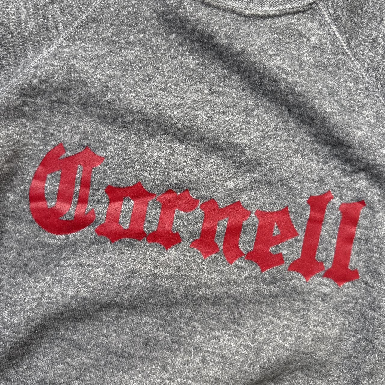 Vintage true vintage grey cornell crewneck sweatshirt collegiate Size US M / EU 48-50 / 2 - 3 Thumbnail
