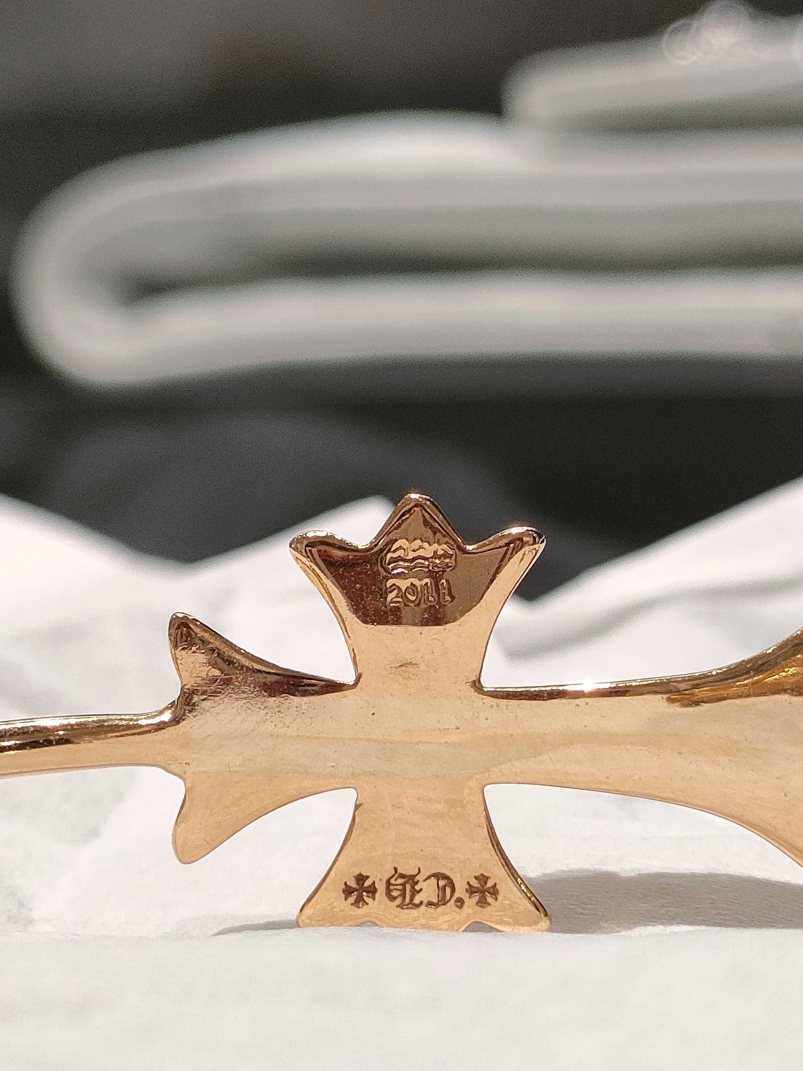 Chrome Hearts Chrome Hearts 22K Gold Cross Bracelet Size ONE SIZE - 6 Thumbnail