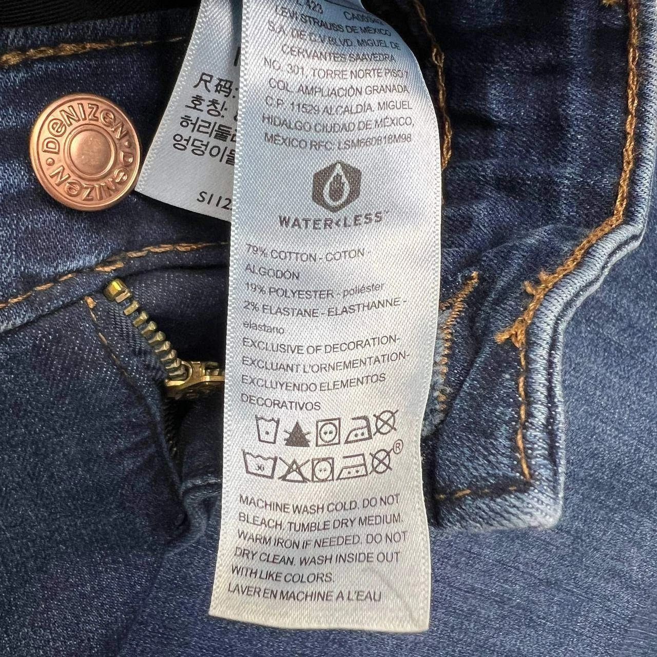 Denizen Denizen from Levi's Jeans Women 39x28 High Rise Denim Pants Size 39" - 9 Thumbnail