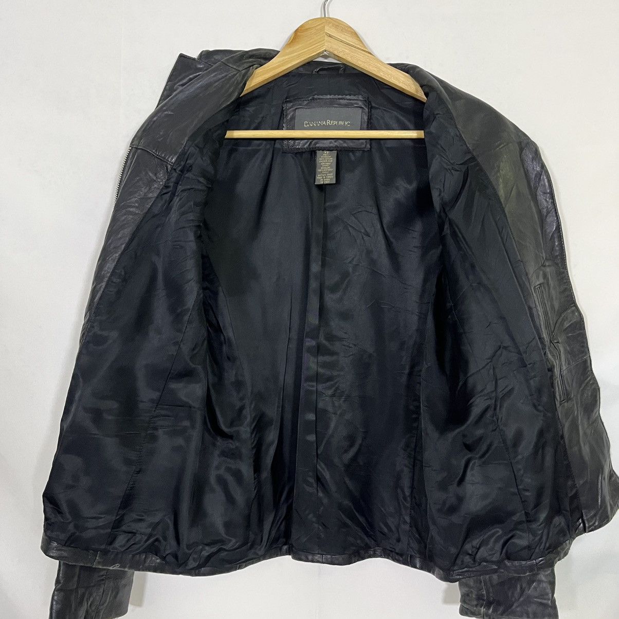 If Six Was Nine BANANA REPUBLIC GENUINE LEATHER JACKET Size US XS / EU 42 / 0 - 4 Thumbnail