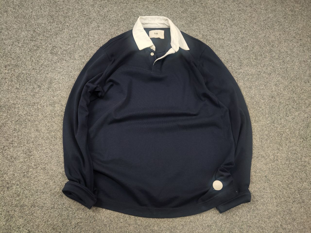 Folk Folk Minimalist Logo Long sleeve Cotton rugby Polo shirt Size US L / EU 52-54 / 3 - 2 Thumbnail