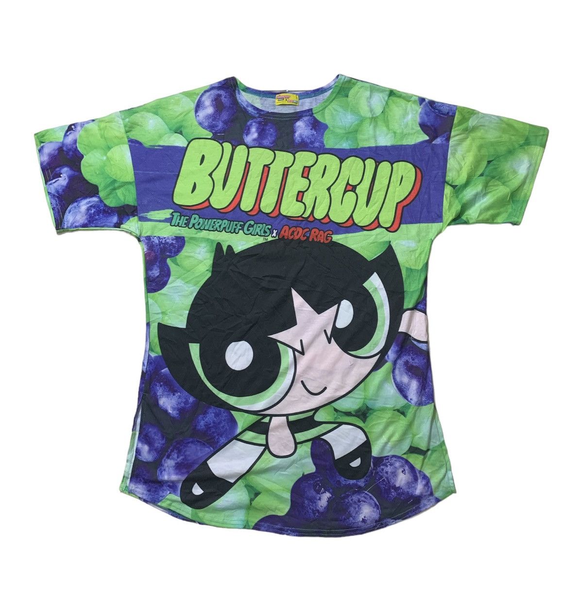 Japanese Brand 2000s ACDC Rag x Powerpuff Girl - Fullprinted Top Size US XL / EU 56 / 4 - 1 Thumbnail