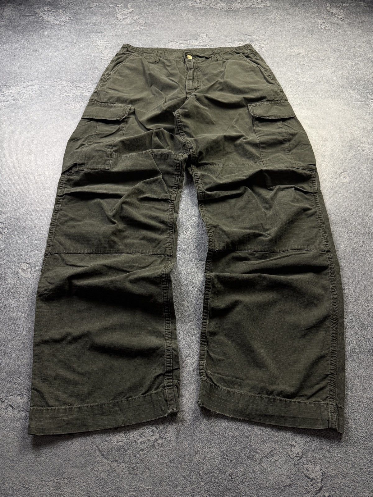 Carhartt Y2K Crazy Carhartt Distress Cargo Pants Size US 32 / EU 48 - 2 Thumbnail