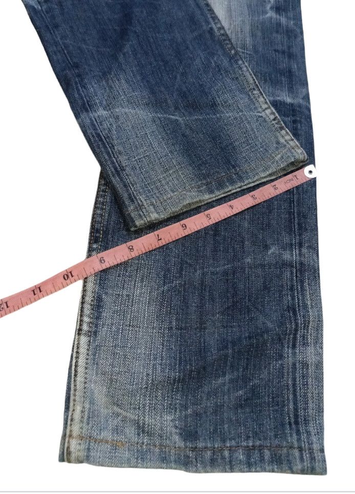 PPFM Leather Wing Waist Distressed Washed Denim Size US 32 / EU 48 - 5 Thumbnail