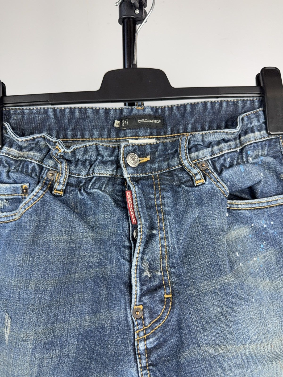 Dsquared2 Dsquared2 Distressed Denim Shorts Paint Splatter Italy 44 Size US 30 / EU 46 - 5 Thumbnail