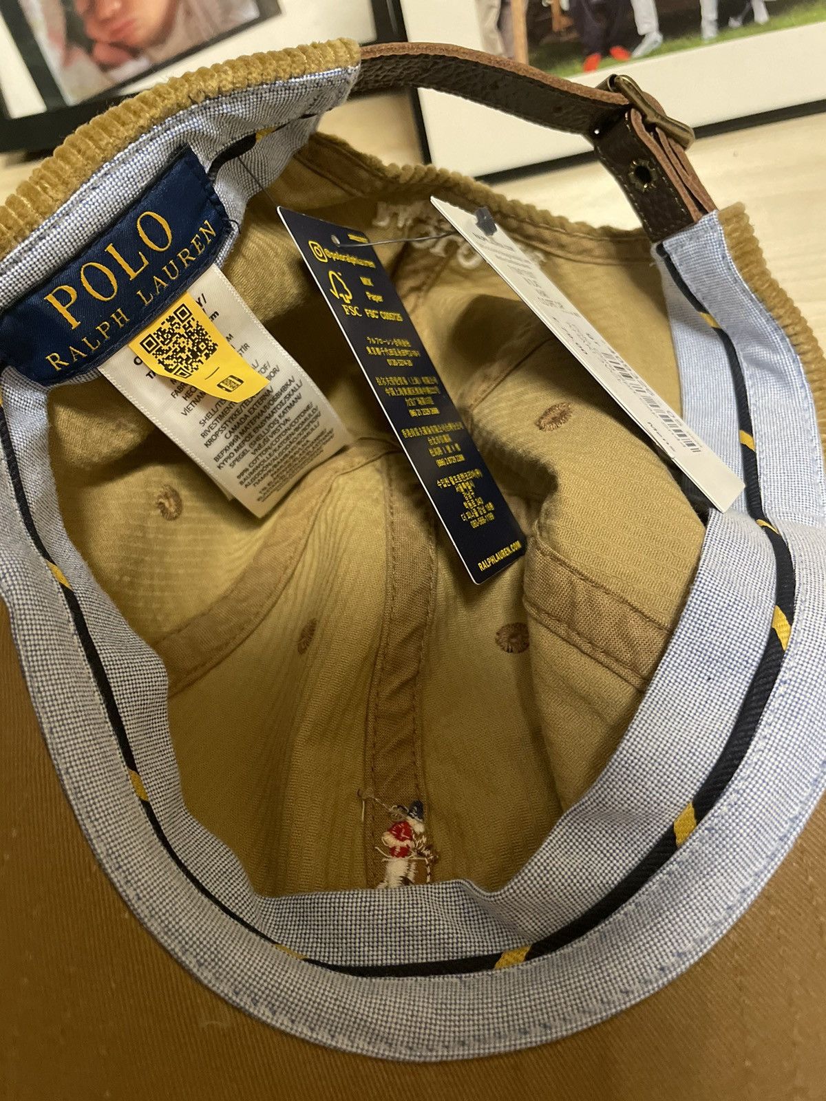 Polo Ralph Lauren Polo Ralph Lauren corduroy cap Size ONE SIZE - 5 Thumbnail