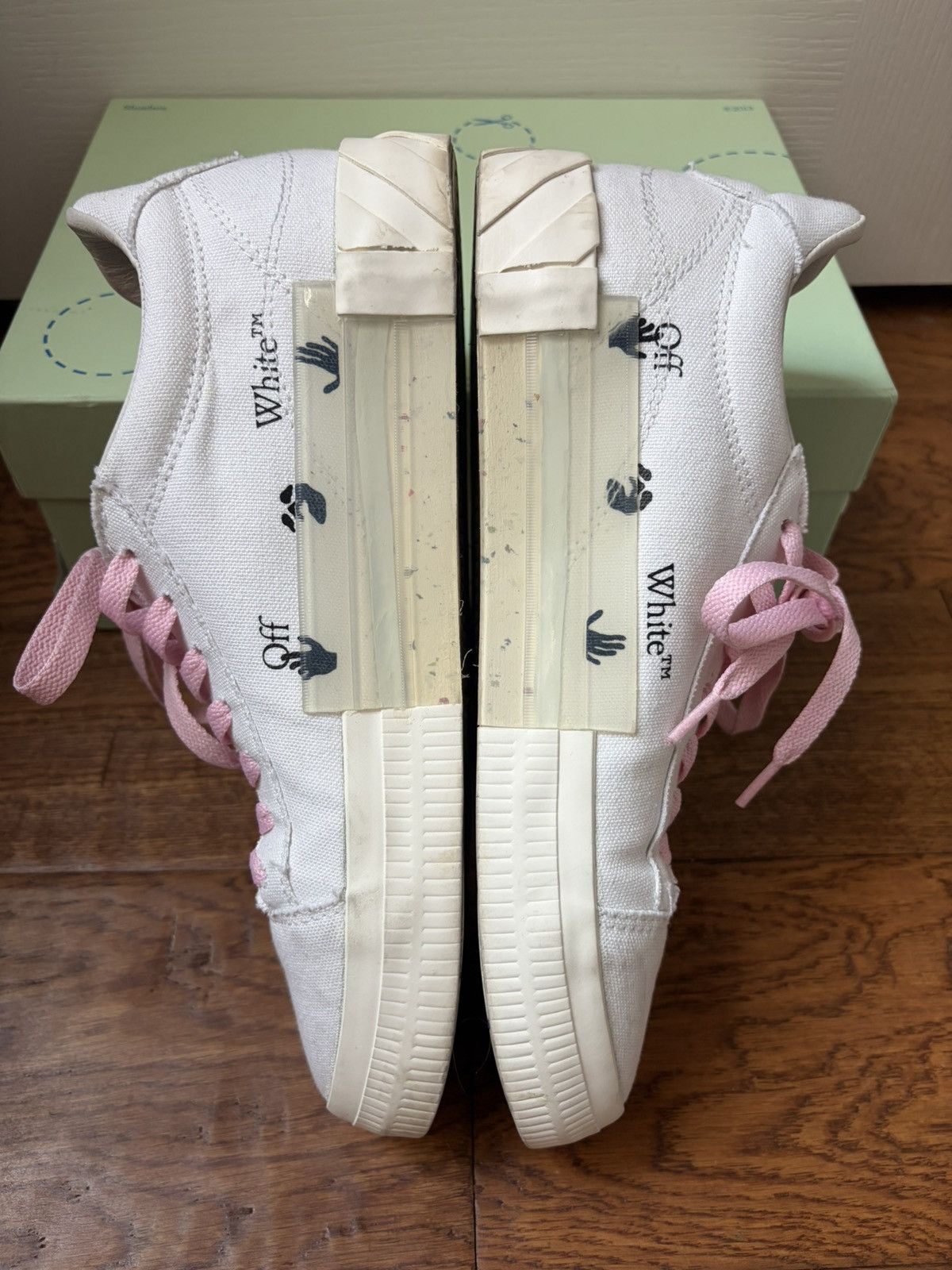 Off-White Off-White Volcanized Low White Pink Size US 8 / EU 41 - 3 Thumbnail