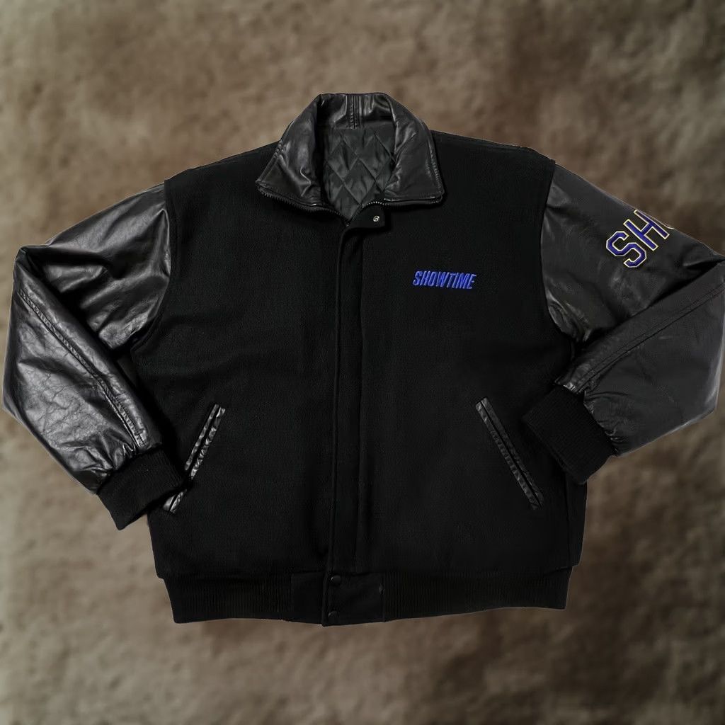 Vintage VINTAGE Showtime Championship Boxing Varsity Jacket Wool Embroidered Made USA L Men Regular Size Black Identity Inc Jacket Size US L / EU 52-54 / 3 - 1 Thumbnail