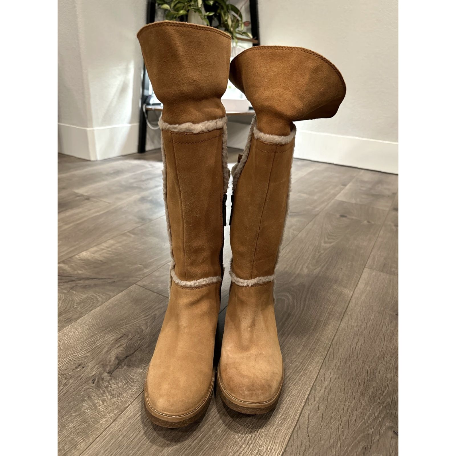 Timberland TIMBERLAND BRINDA Boots Women's Size 7 Medium Brown Suede ReBOTL Defender Boots Womens Size US 7 / IT 37 - 3 Thumbnail