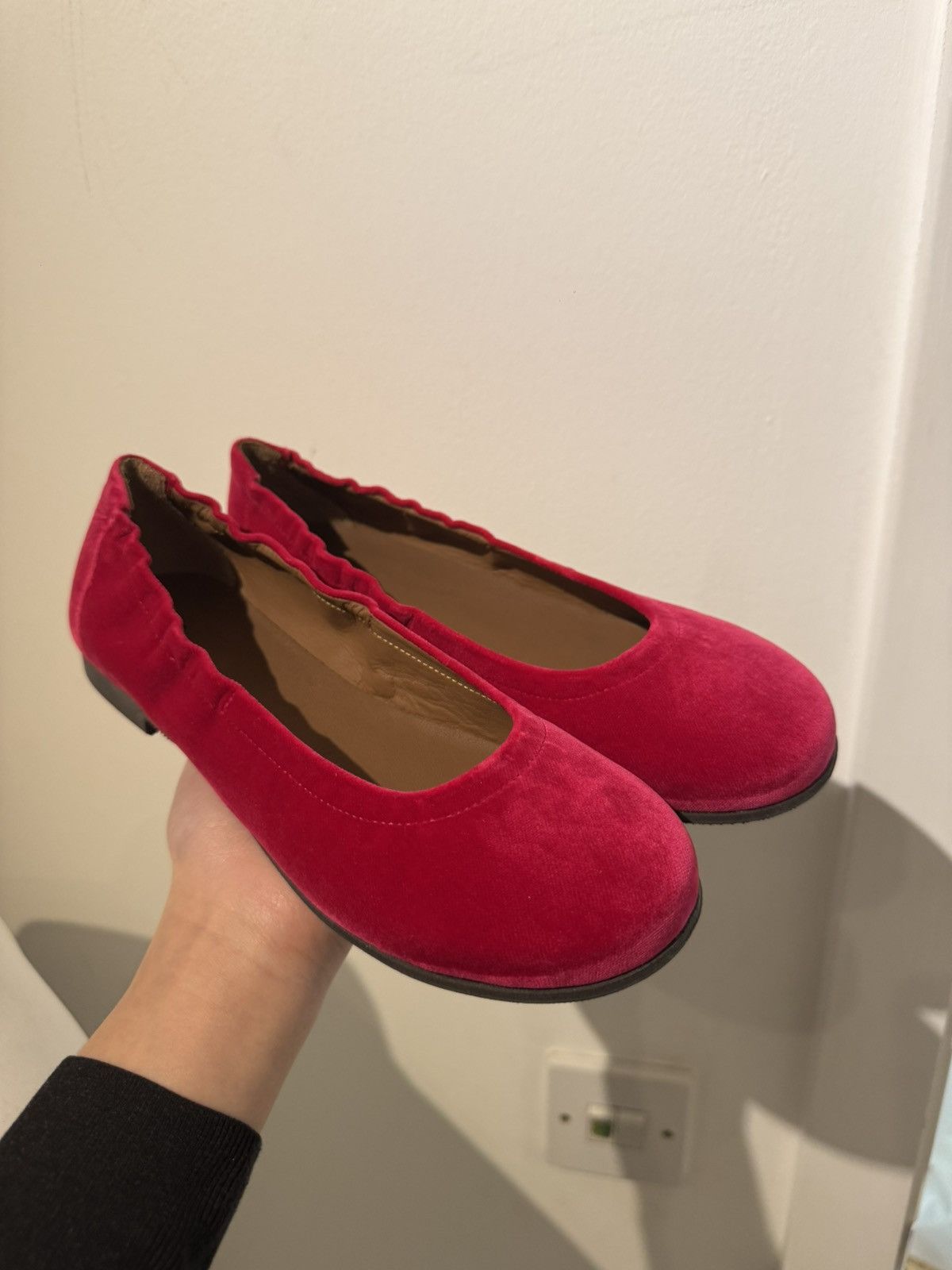 Daniela Gregis Daniela Gregis Italian Handmade Velvet Mary Jane Shoes Size US 6 / IT 36 - 1 Thumbnail