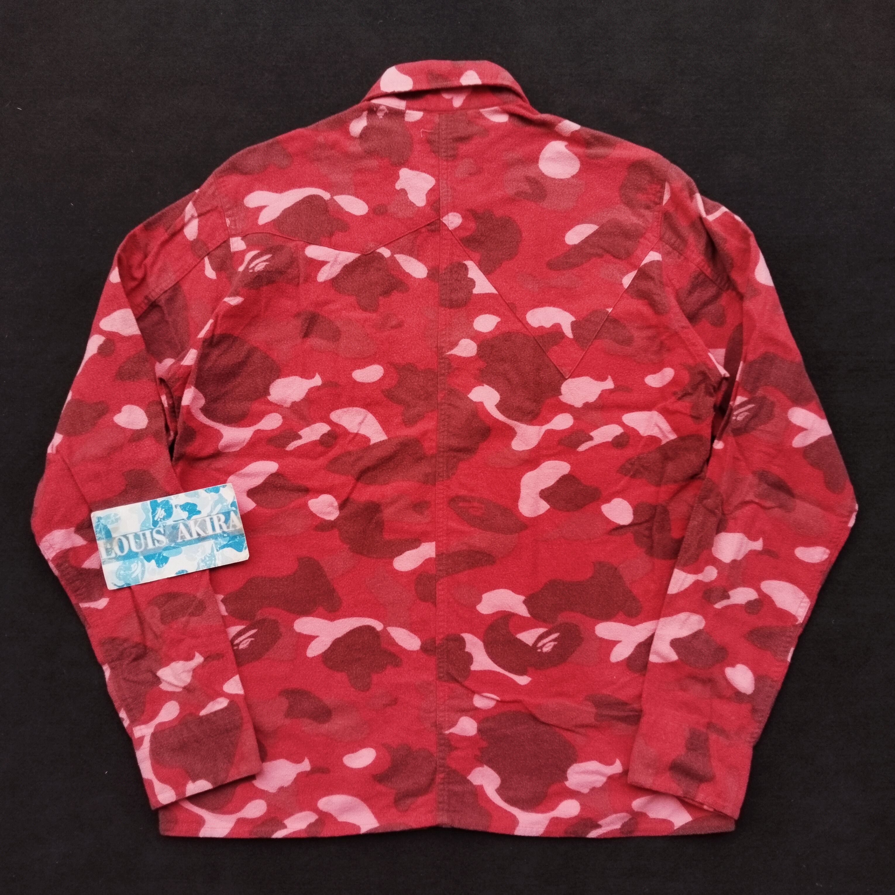 Bape 2008 Bape NFS Red Camo Button Up Size US S / EU 44-46 / 1 - 5 Thumbnail