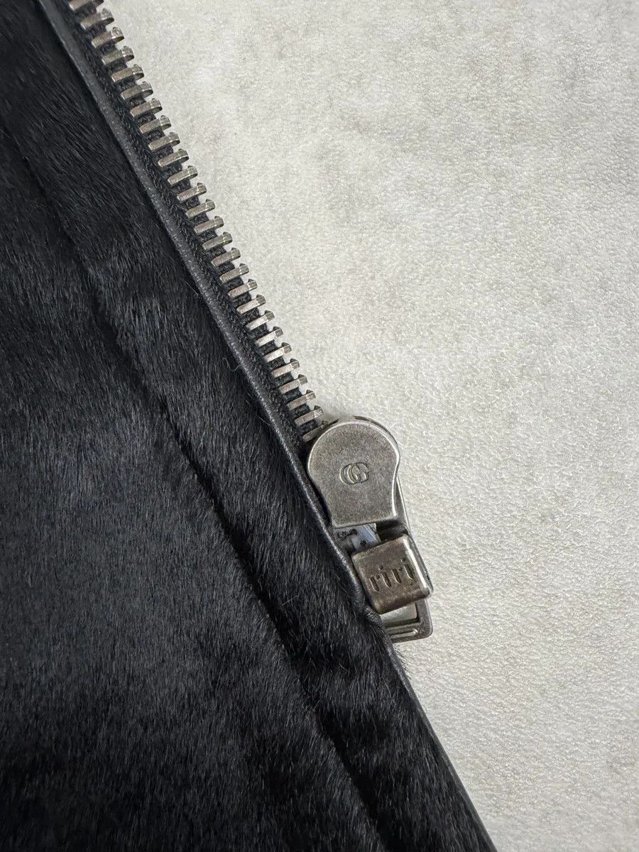 Gucci 2000s Gucci Black Pony Fur Leather Multi Zips Long Jacket by Tom Ford Size US M / EU 48-50 / 2 - 11 Thumbnail