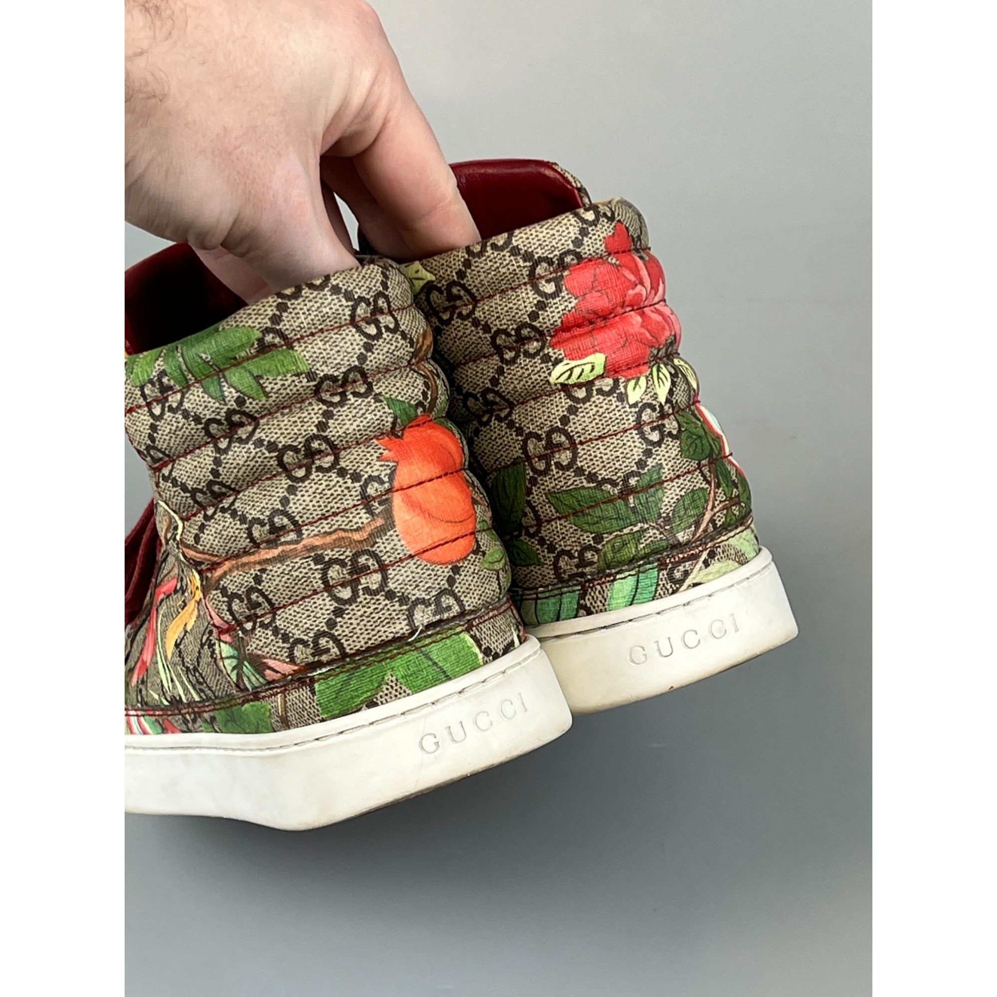 Gucci Gucci Guccissima Monogram Canvas Hi Top Sneakers Size UK 6.5 Size US 9 / IT 39 - 7 Thumbnail