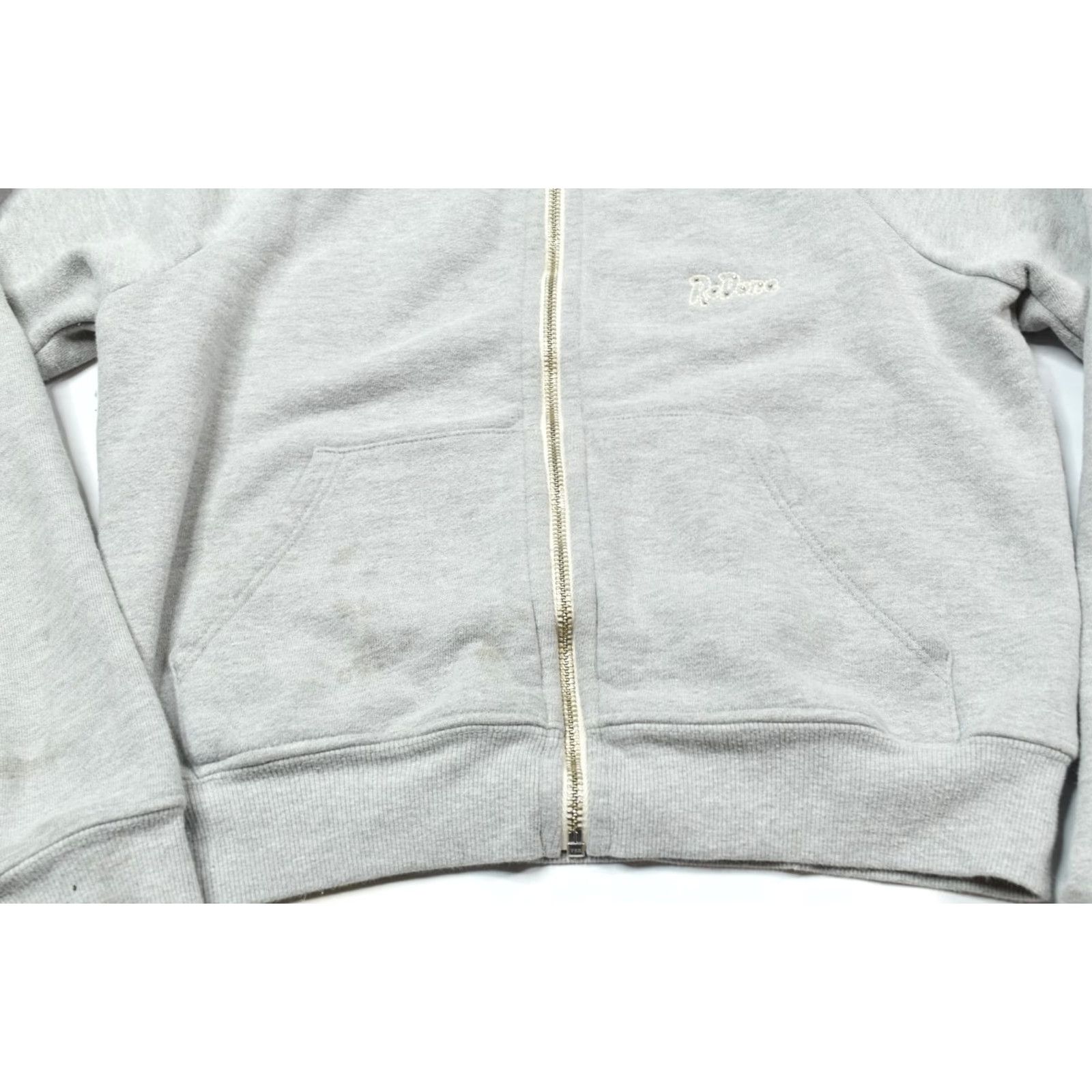 RE/DONE RE/Done Hoodie Sweater Gray Long Sleeve Full Zip Womens XS Size XS / US 0-2 / IT 36-38 - 5 Thumbnail