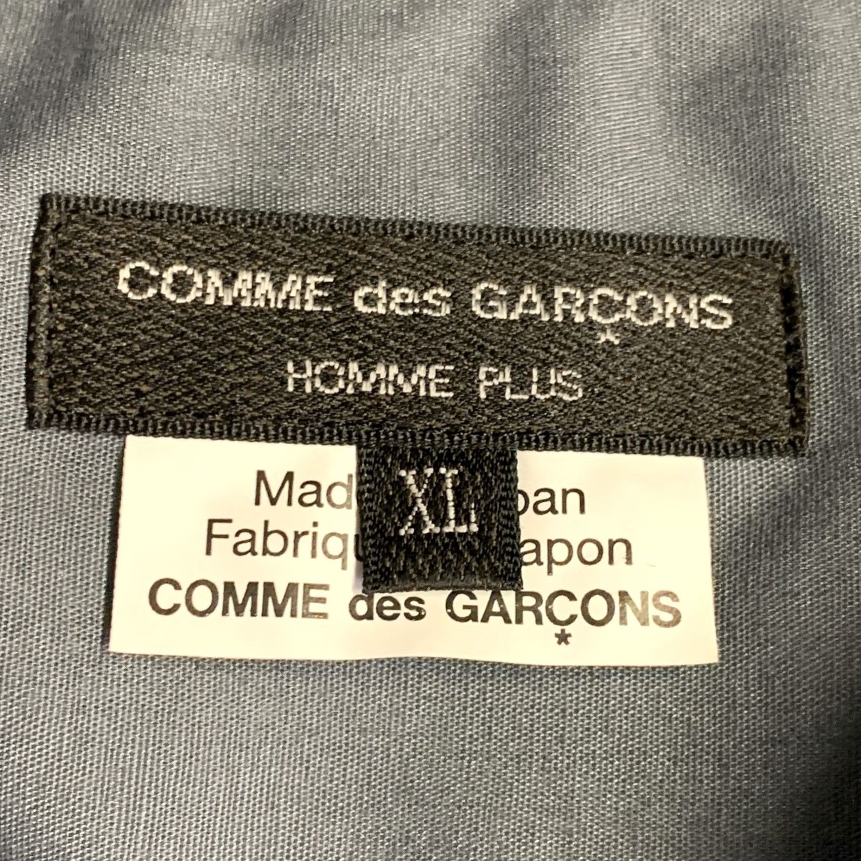 Comme des Garcons Girl COMME des GARCONS HOMME PLUS XL Grey Cotton Longline Long Sleeve Shirt Mens Size US XL / EU 56 / 4 - 5 Thumbnail