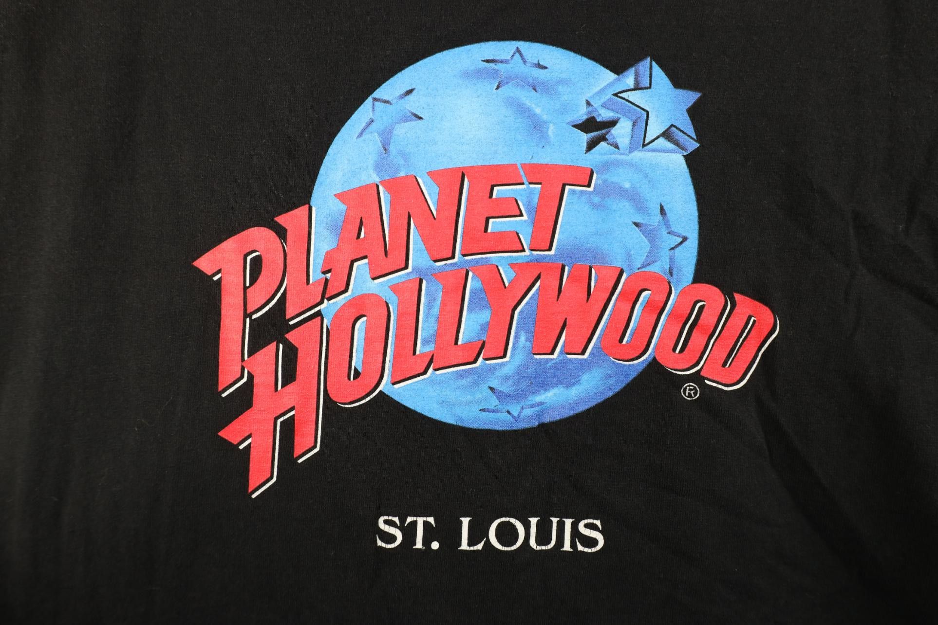 Vintage Vintage 90s Planet Hollywood St Louis T-Shirt Black USA Size US XL / EU 56 / 4 - 4 Thumbnail