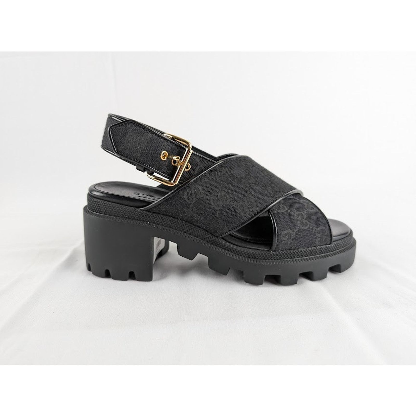 Gucci o1rshd1 Fabric Sandal R.S in Black Size US 7 / IT 37 - 1 Thumbnail