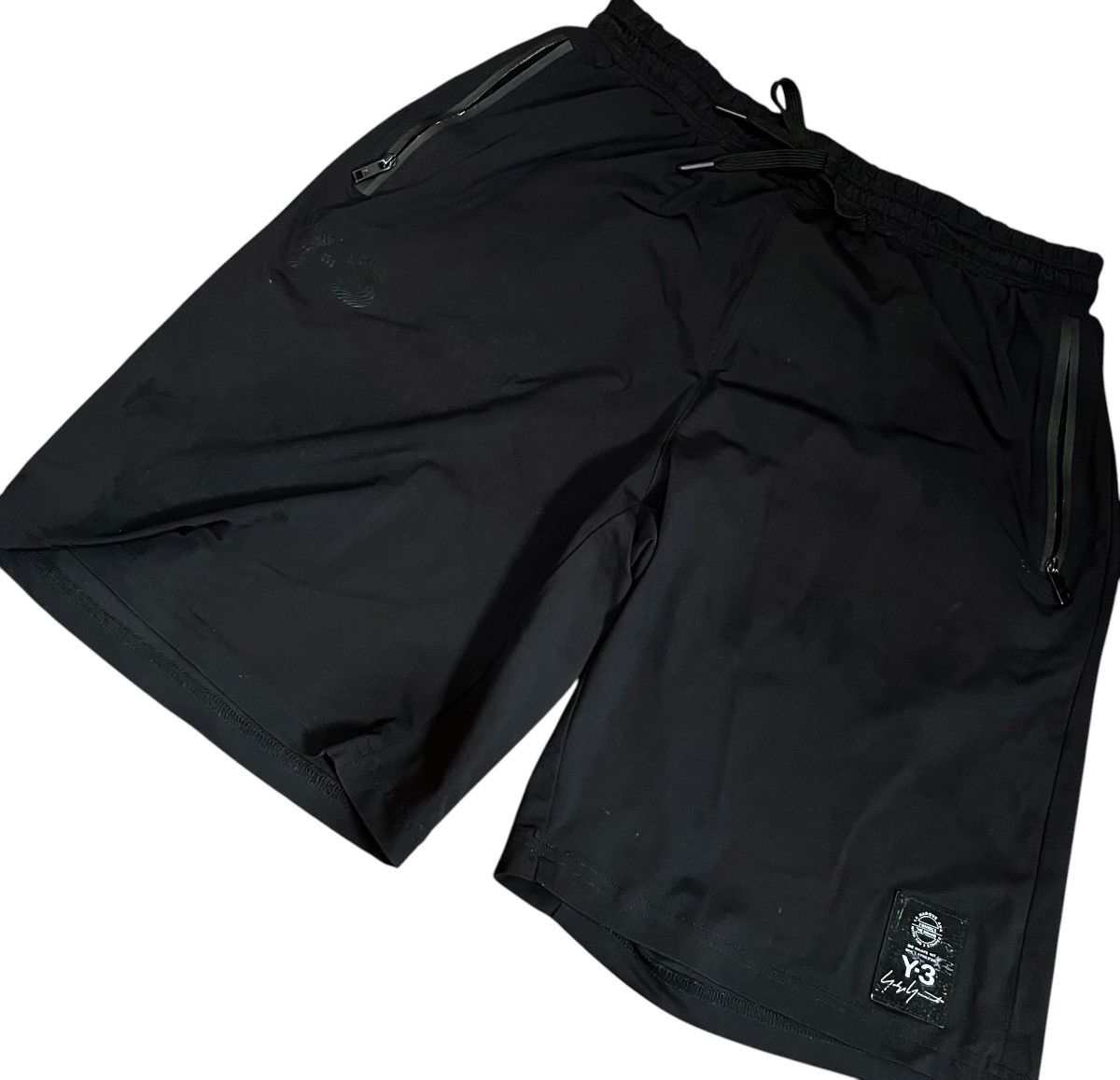 Yohji Yamamoto Vintage yohji yamamoto y-3 black jogging shorts Size US 27 - 2 Thumbnail