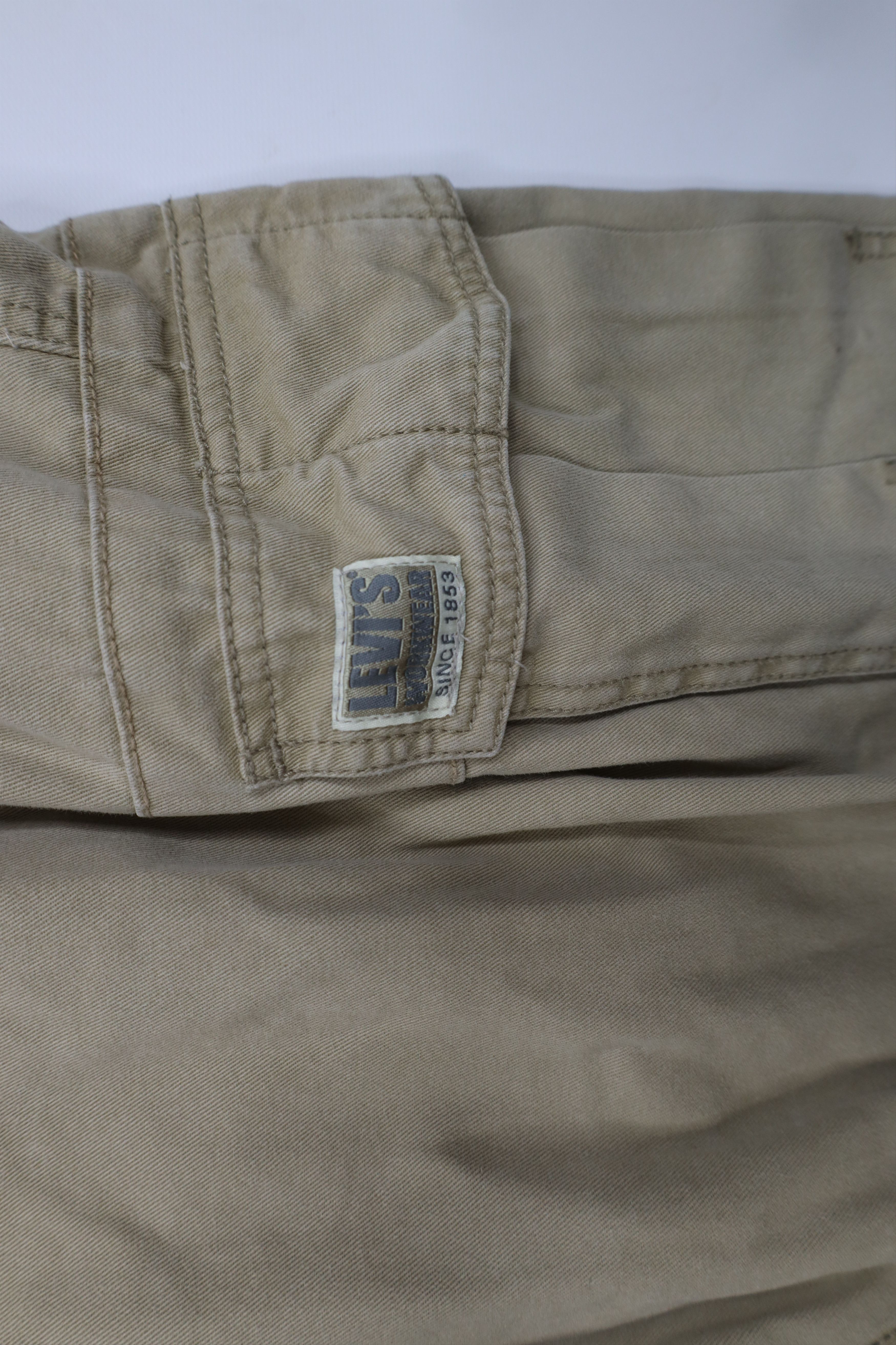 Levi's × Vintage Vintage Y2K Levis Fit Baggy Straight Wide Leg Cargo Pants Size US 36 / EU 52 - 8 Thumbnail