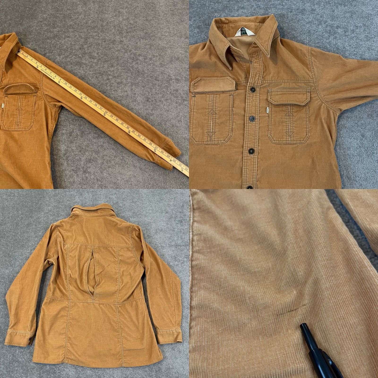 Levi's Levi's Button-Up Shirt Mens Large Corduroy Panatela Brown 70s 80s Classic Casual Workwear Mens Size US L / EU 52-54 / 3 - 8 Thumbnail