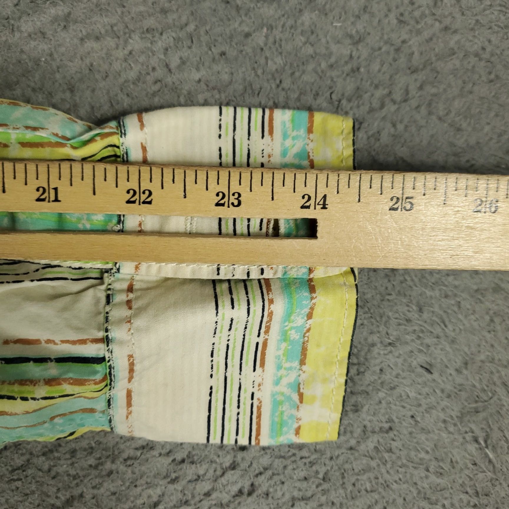Tommy Bahama Tommy Bahama Shirt Mens XL Yellow Blue Striped Cotton Button-Up Long Sleeve Size US XL / EU 56 / 4 - 6 Thumbnail