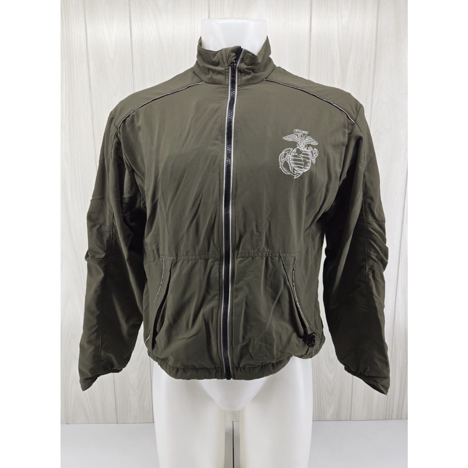 New Balance VINTAGE (no) -> USMC Marine Corps Jacket Mens Medium Green Training Running New Balance Size US 31 - 2 Thumbnail