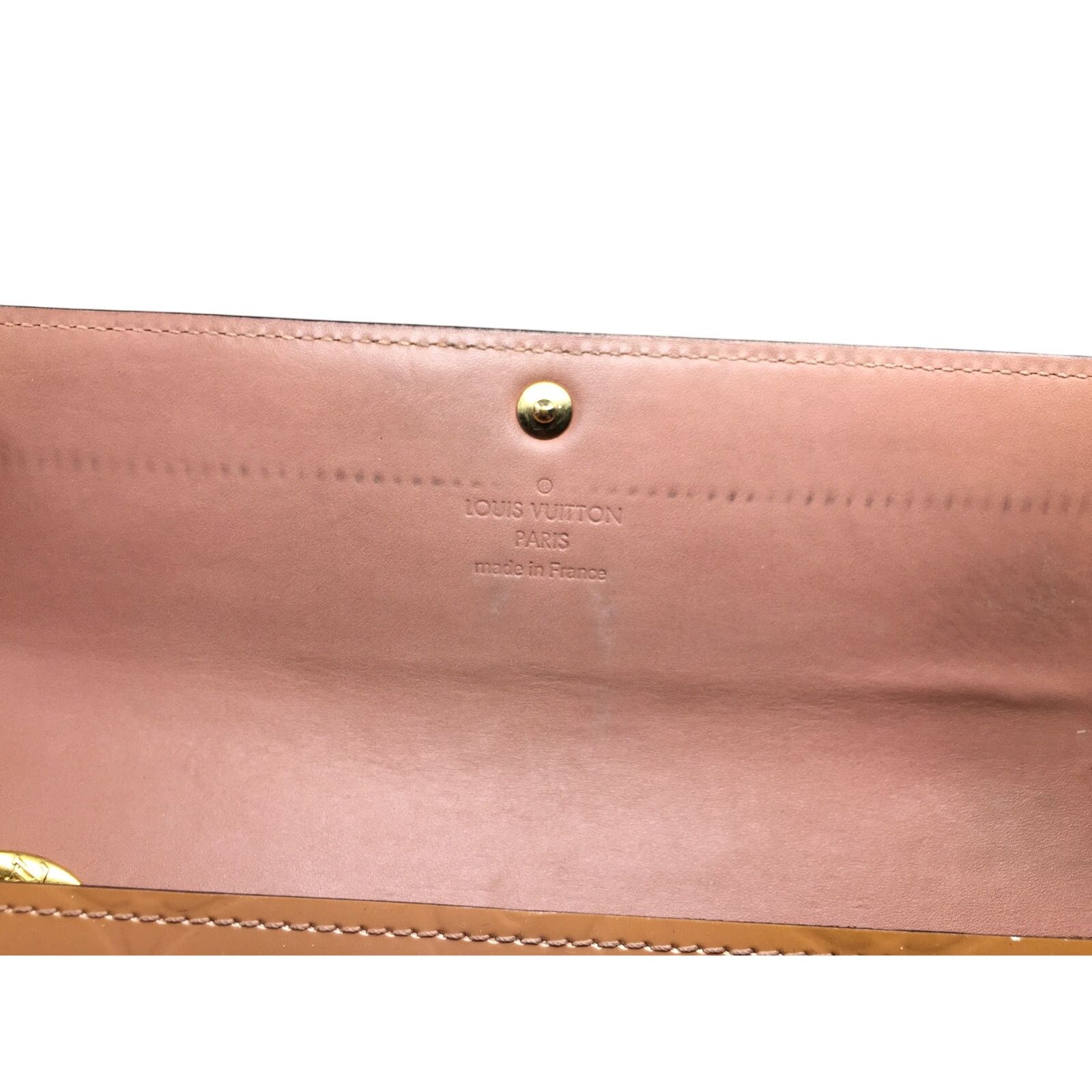 Louis Vuitton Louis Vuitton Vernis Monogram Sarah Long Wallet -Bronze Size ONE SIZE - 5 Thumbnail