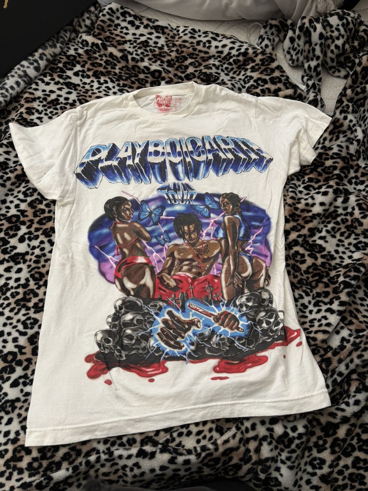 Playboi Carti Playboi Carti Airbrush Tour Tee 2017 Size US S / EU 44-46 / 1 - 1 Thumbnail