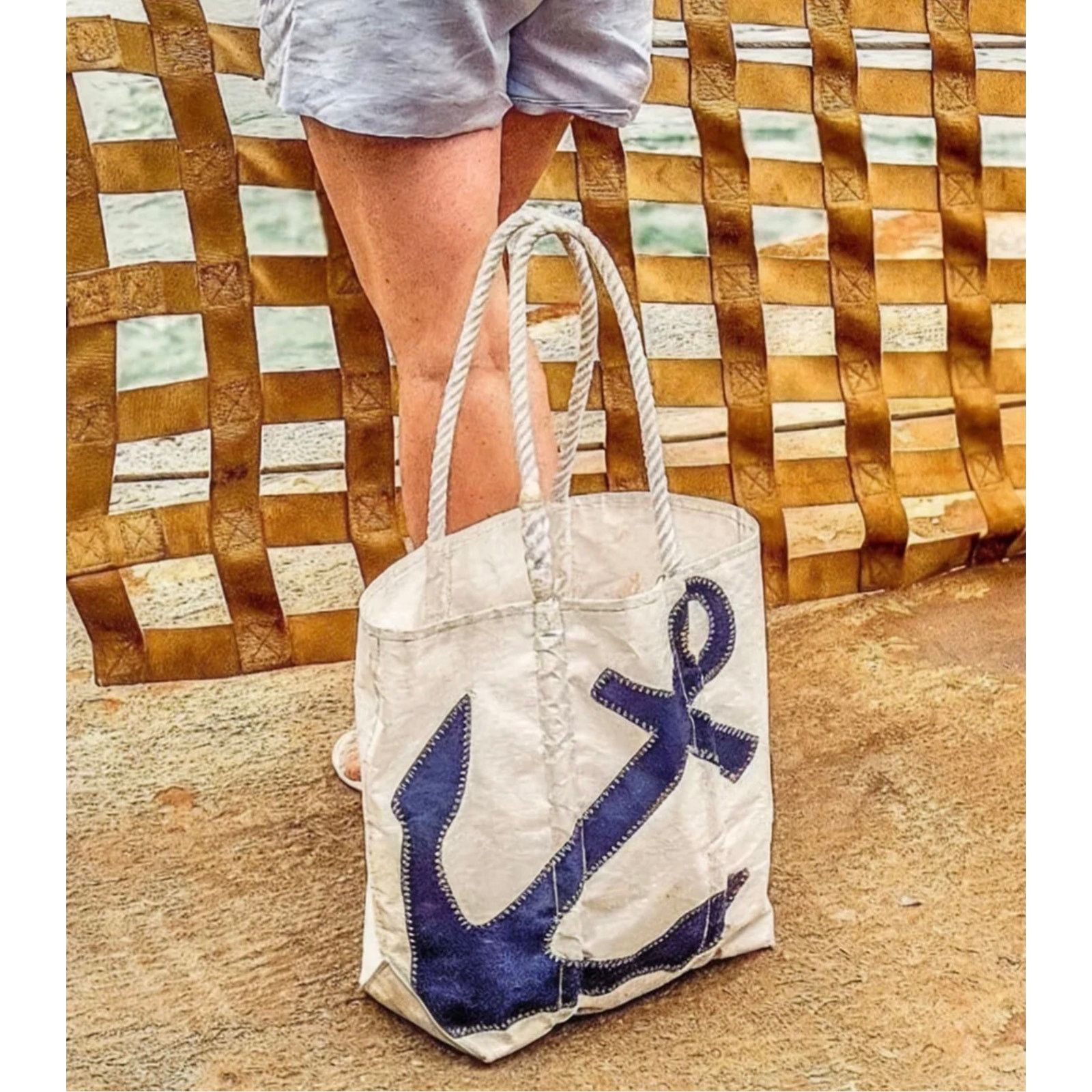 0 Seabags Maine Navy Anchor medium tote - Mens Size ONE SIZE - 2 Thumbnail
