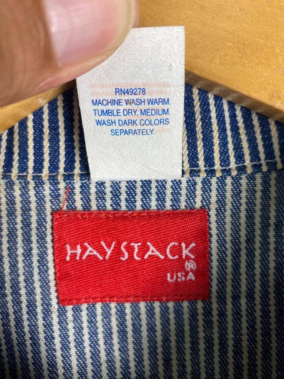 Vintage vintage haystack hickory striped denim jacket made in usa Size US XL / EU 56 / 4 - 6 Thumbnail