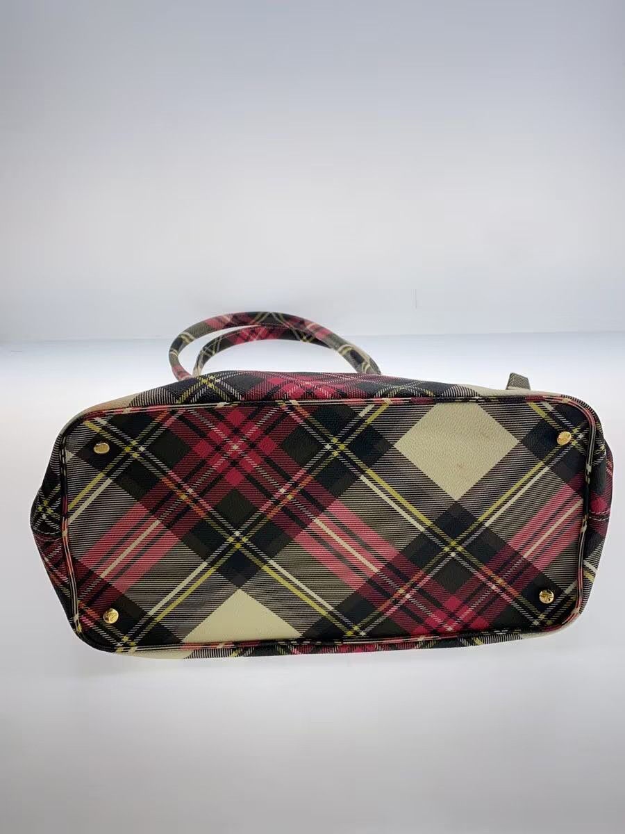 Vivienne Westwood Plaid Orb Leather Tote Bag Size ONE SIZE - 4 Thumbnail