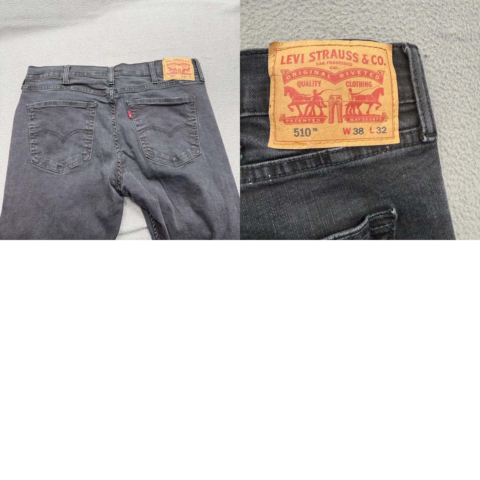 Levi's Levi's 510 Jeans Mens 38x31 Black Slim Skinny Fit Stretch Casual Size US 38 / EU 54 - 8 Thumbnail