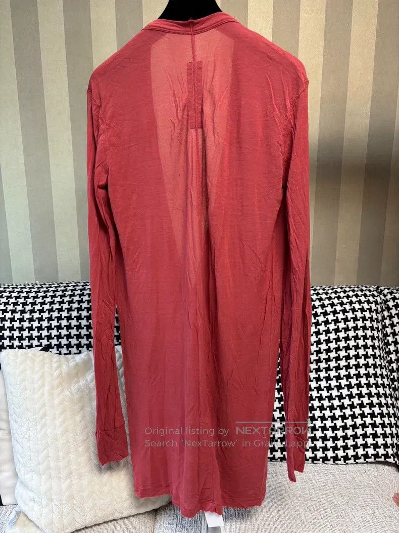 Rick Owens Rick Owens Deep V Neck Long Sleeve T-Shirt Size US S / EU 44-46 / 1 - 2 Thumbnail