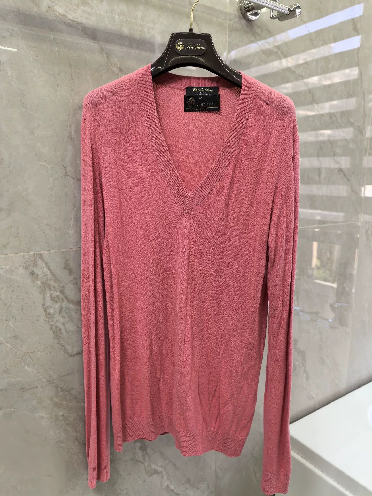 Loro Piana Loro Piana Vicuna Pink Knit Sweater Size US XL / EU 56 / 4 - 1 Thumbnail