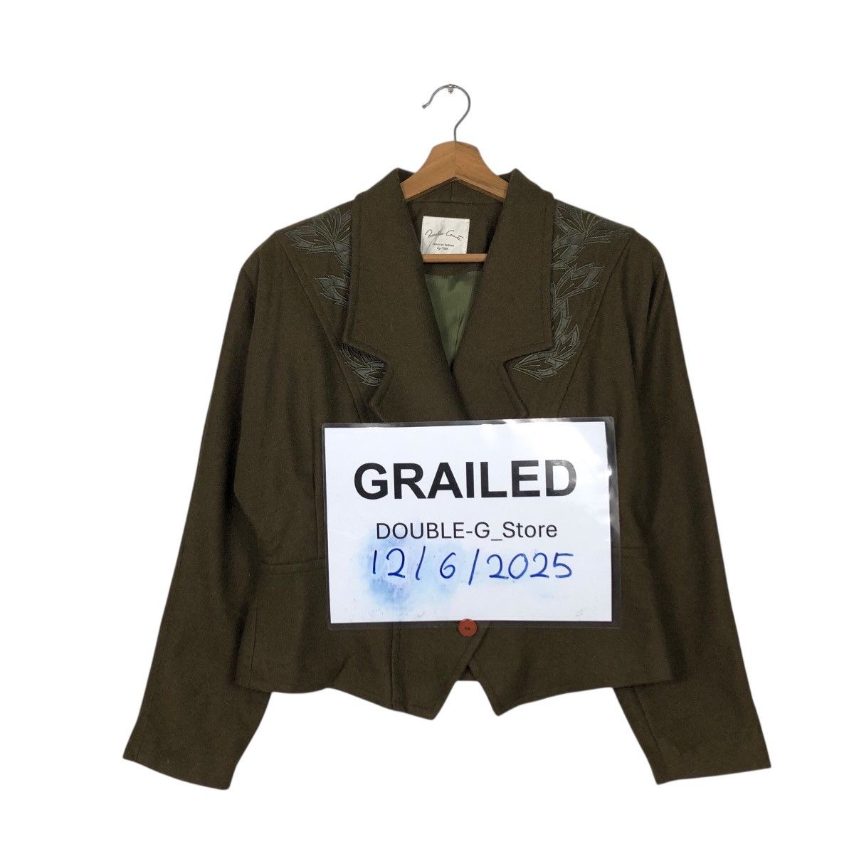 Japanese Brand 📌Vintage Cropped Wool Jacket Double Collar Piccalo Conte Size US M / EU 48-50 / 2 - 1 Thumbnail