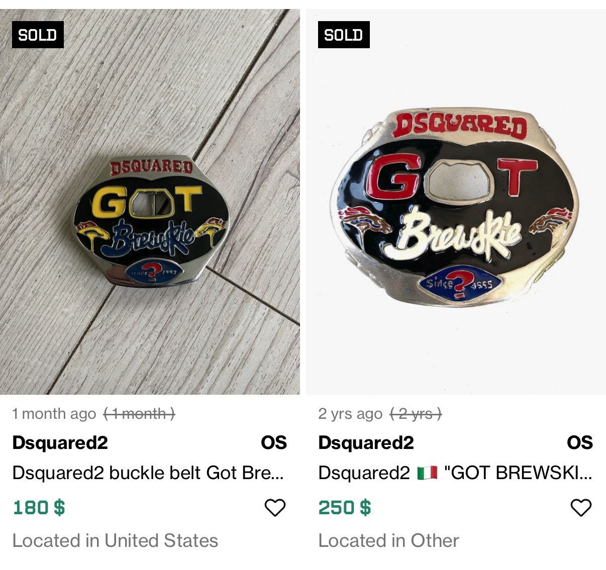 Dsquared2 Dsquared2 buckle belt Got Brewskie with Bottle Opener Size ONE SIZE - 11 Thumbnail