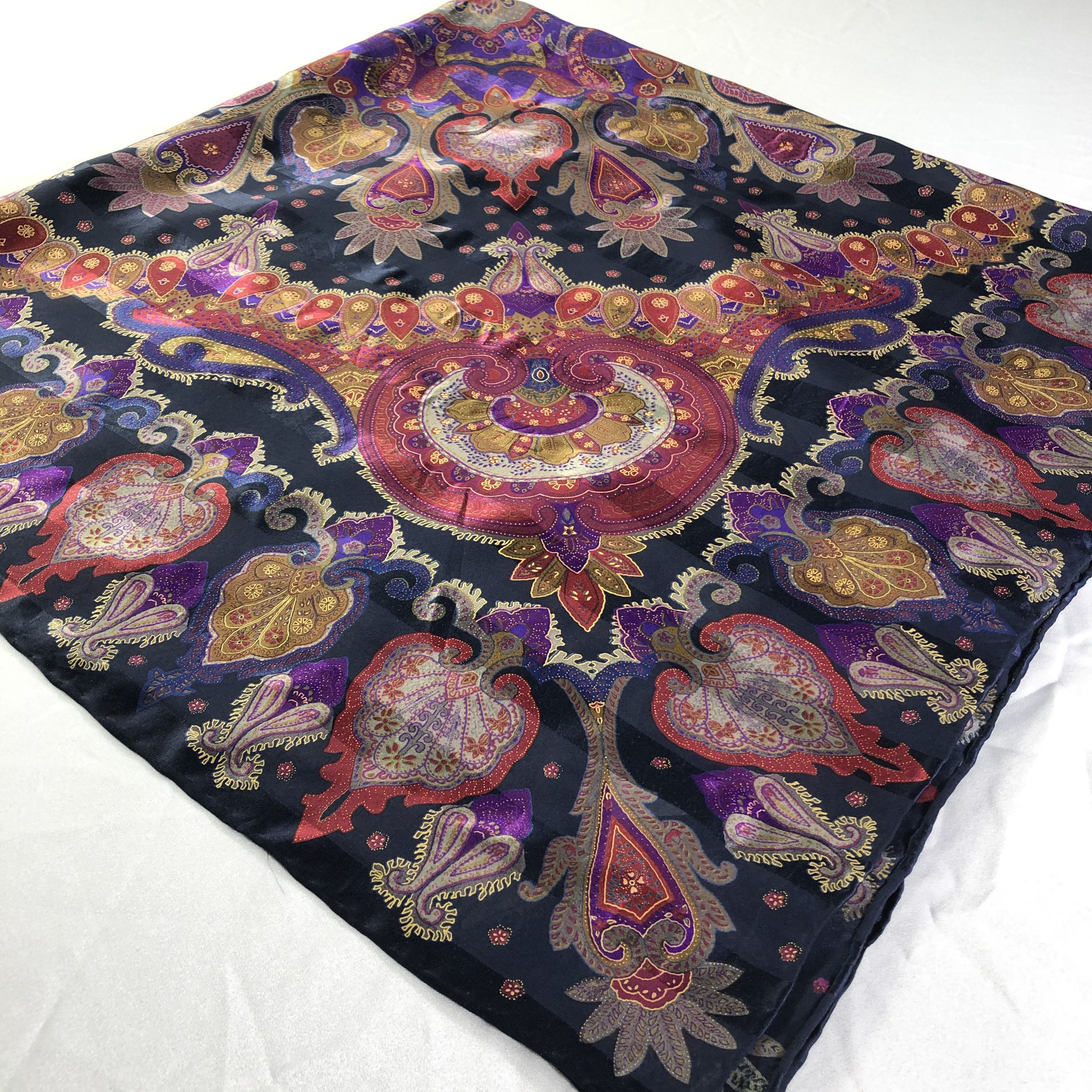 Vintage Vintage Silk Scarf Size ONE SIZE - 3 Thumbnail